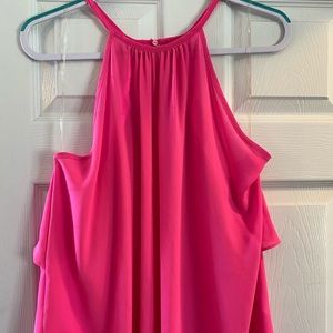 Francesca’s pink blouse